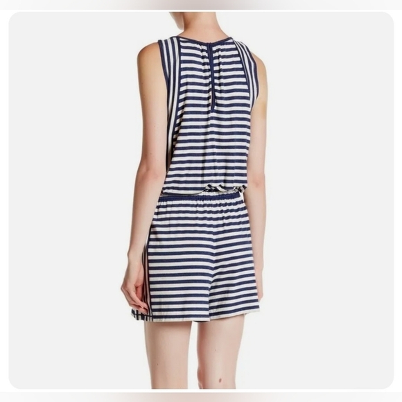 Max Studio Sleeveless Stripe Knit Romper L NWT $98 - Picture 3 of 3